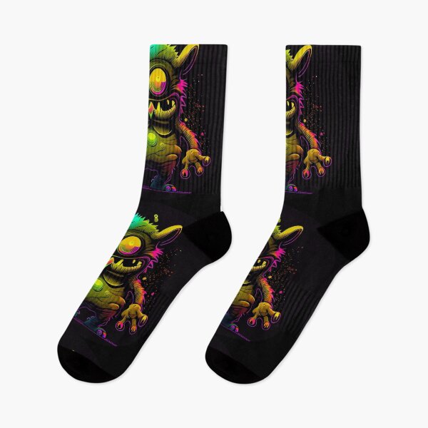 Item preview, "Whimsical Monsters in Vibrant Neon: A Vector Art Series" designed and sold by Mykhailov.