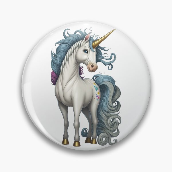 Item preview, Blue, purple and white unicorn designed and sold by TylerBurst.