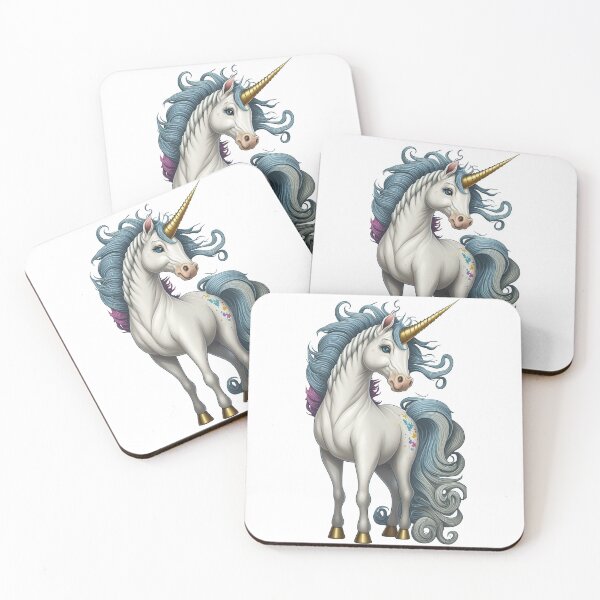 Item preview, Blue, purple and white unicorn designed and sold by TylerBurst.
