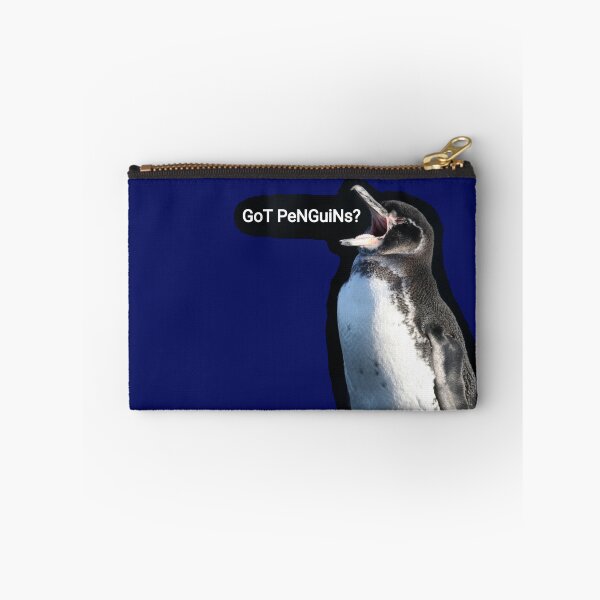 Item preview, Galapagos Penguin wonders if you got Penguins (Dark Blue #060D5B background)  designed and sold by SBPenguins.