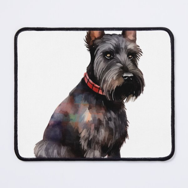 Item preview, scottish terrier with a scarf watercolor designed and sold by simplecraftstudio.