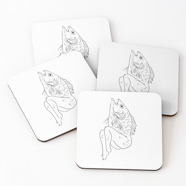 Item preview, Mermaid PINK (Uncoloured)  designed and sold by spukor.