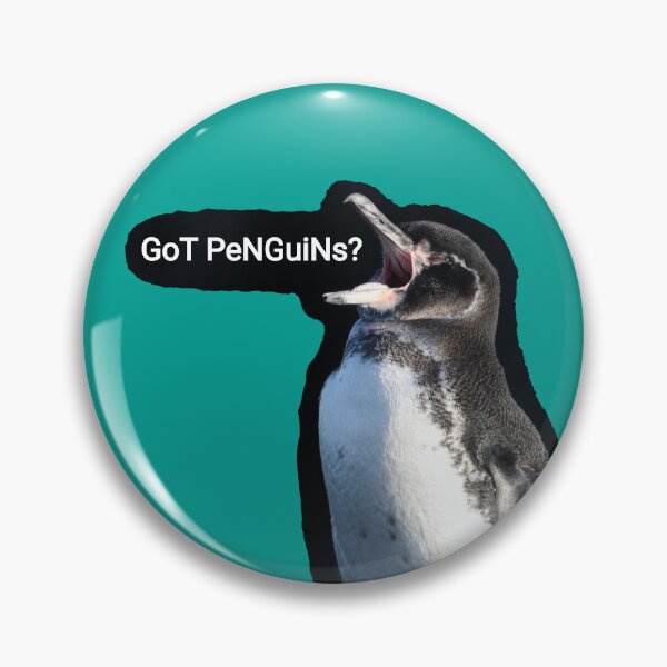 Item preview, Galapagos Penguin wonders if you got Penguins (Teal #03A096 background)  designed and sold by SBPenguins.