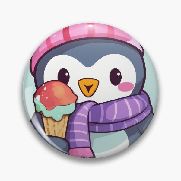 Item preview, Happy Baby Penguin Eating an Ice cream designed and sold by TheLovelyPets.