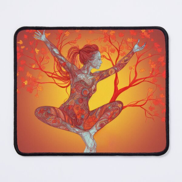 Item preview, Practicing yoga and Meditation for Relaxation - Girl doing Yoga Pose designed and sold by Vlad-Nik001.