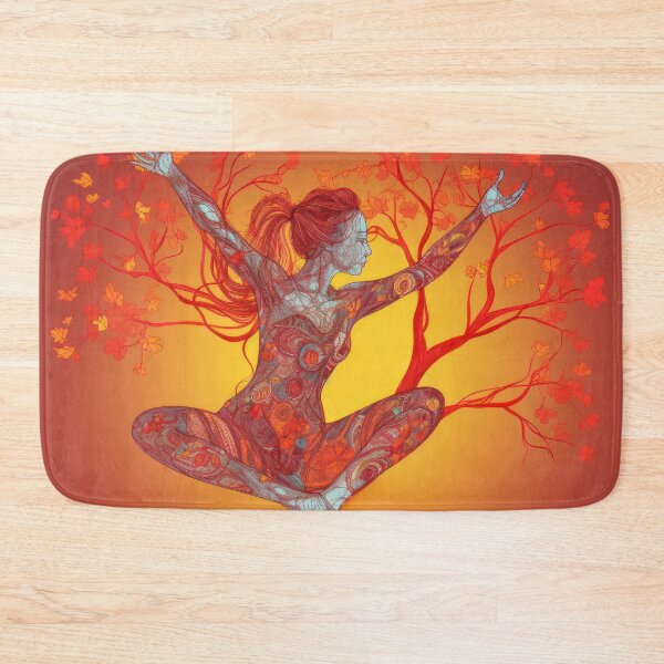 Item preview, Practicing yoga and Meditation for Relaxation - Girl doing Yoga Pose designed and sold by Vlad-Nik001.
