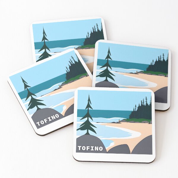 Item preview, Tofino Beach Illustration designed and sold by kbracey-meraki.