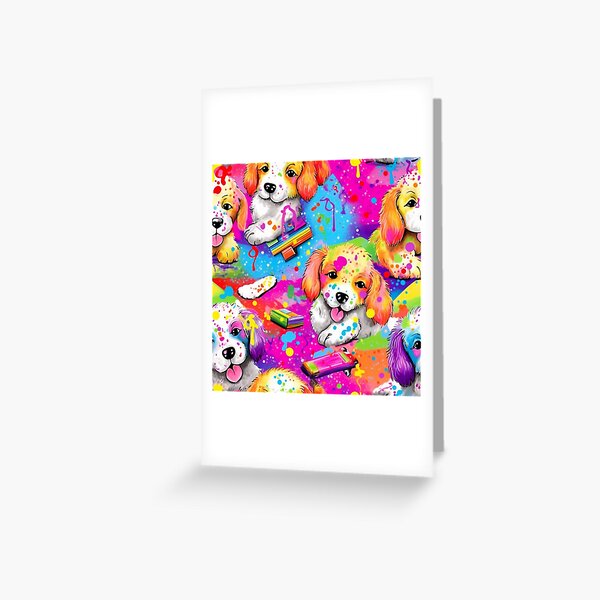 Paint Fluff Pups Greeting Card