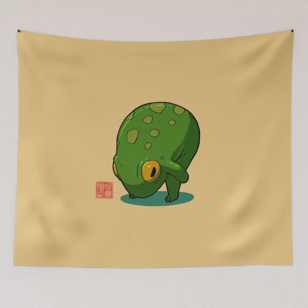Item preview, Yoga Frog Forward Bend designed and sold by DingHuArt.