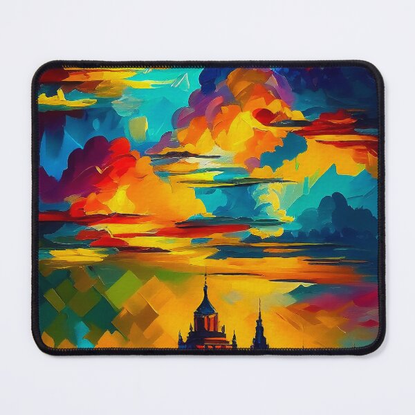Artikelvorschau, Budapest Landscape | Palette Knife Oil Digital Painting entworfen und verkauft von VividViews.