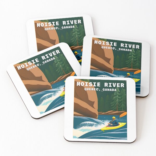 Item preview, Moisie River Vintage Travel Poster designed and sold by kbracey-meraki.