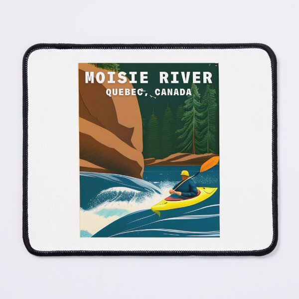 Item preview, Moisie River Vintage Travel Poster designed and sold by kbracey-meraki.