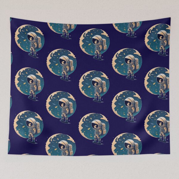 Item preview, Moonwalking Astronaut in Studio Ghibli Style designed and sold by MediaPOX.