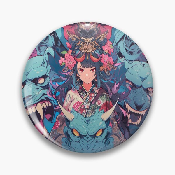 Item preview, Oni Waifu Geisha  designed and sold by MANGA Crusade.
