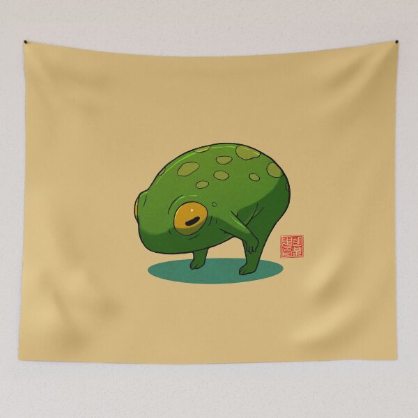 Item preview, Yoga Frog Forward Half Bend designed and sold by DingHuArt.