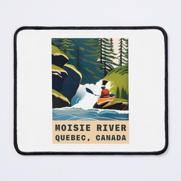 Item preview, Moisie River, Quebec Vintage Travel Poster designed and sold by kbracey-meraki.