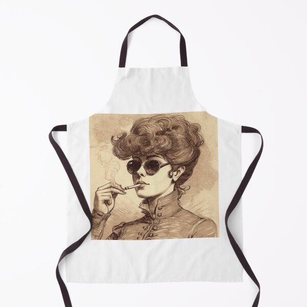 Item preview, Rebellious Gibson Girl - 19th Century Hand Drawn Design with Attitude designed and sold by EndlessTextures.
