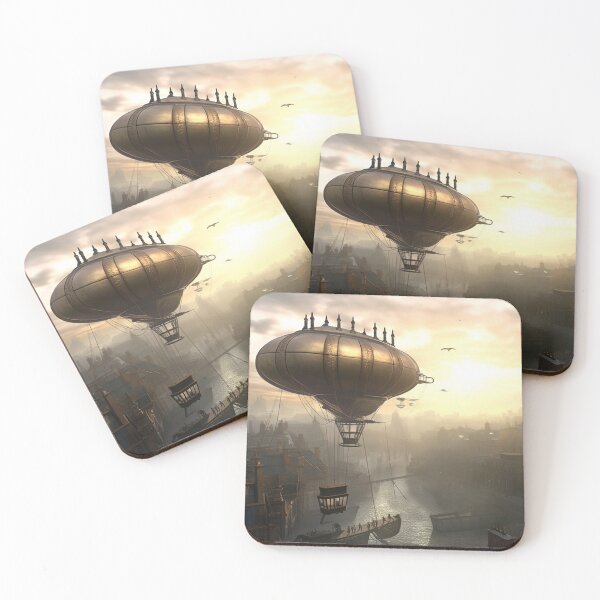 Item preview, Fog and sunlight : The Steampunk Docklands designed and sold by ArcStormDesigns.