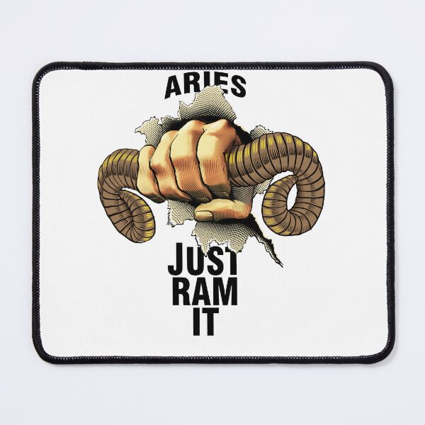 Item preview, Aries - Just Ram It. Astrology, Zodiac, Horoscope, birthday T shirt designed and sold by Shlomo Cohen.