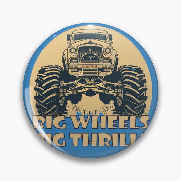 Item preview, Vintage Monster Truck, Big Wheels Big Thrills designed and sold by DigitalArt BoutiqueRS.