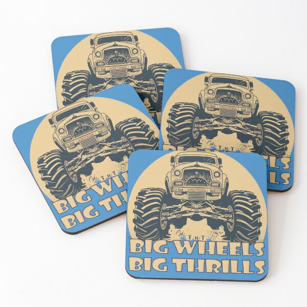 Item preview, Vintage Monster Truck, Big Wheels Big Thrills designed and sold by DigitalArt BoutiqueRS.