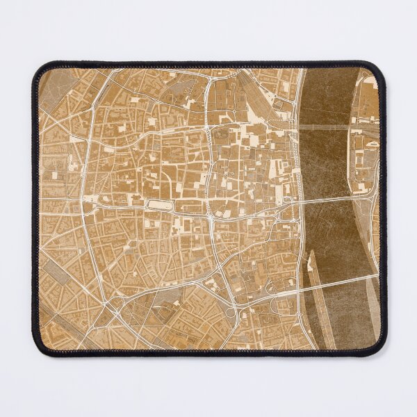 Item preview, Map of Köln downtown (Germany) in sepia vintage style designed and sold by blursbyai.