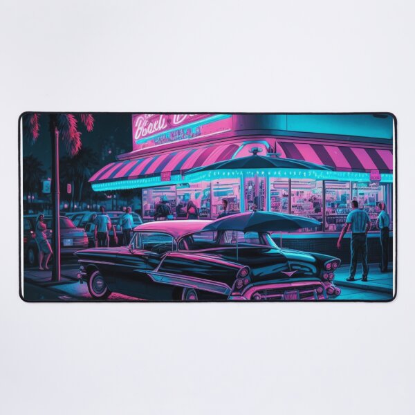 Item preview, Classic Miami Vice Diner - Retro Miami Vice 80s design - Cool vintage design designed and sold by SanchezMiami.