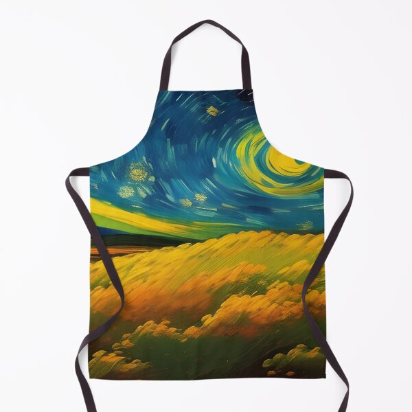 Item preview, Field against night sky, impasto, Ai Generated Art designed and sold by ACC .