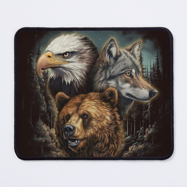 Item preview, Wilderness Animals USA Retro Collage designed and sold by trajeado14.