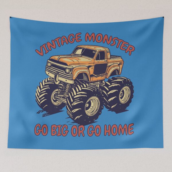 Item preview, Vintage Monster Truck, Go Big Or Go Home designed and sold by DigitalArt BoutiqueRS.