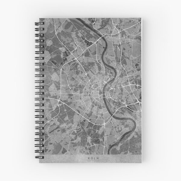 Item preview, Map of Köln (Germany) in gray vintage style designed and sold by blursbyai.