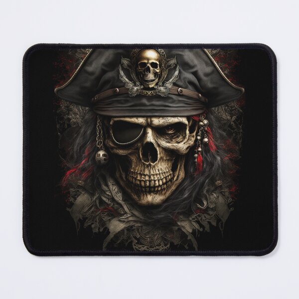 Item preview, Pirate Skull Head Jolly Roger Calico Jack Bones designed and sold by SpookshowDesign.