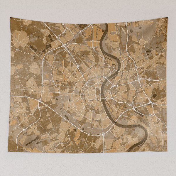 Item preview, Map of Köln (Germany) in sepia vintage style designed and sold by blursbyai.