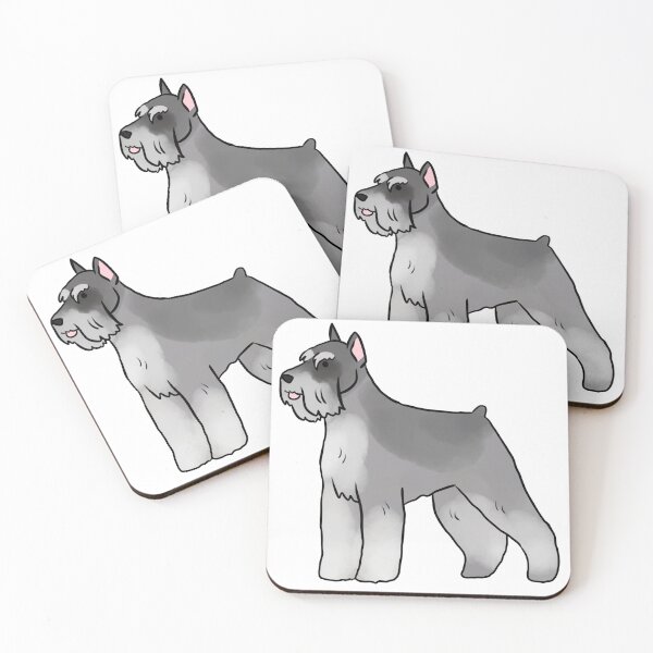 Artikelvorschau, Niedliche Standardschnauzer-Illustration entworfen und verkauft von Yarafantasyart.