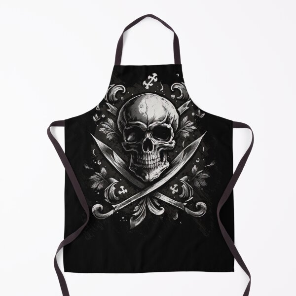 Item preview, Pirate Skull Calico Jack Jolly Roger Bones Graphic designed and sold by SpookshowDesign.