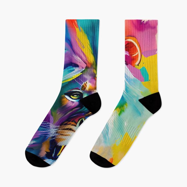 Item preview, Abstract colour splash lion; perfect gift for animal lovers designed and sold by erzypher.