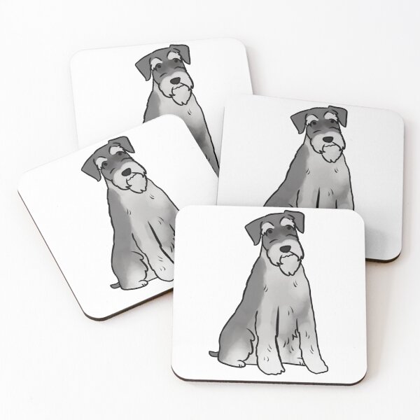 Artikelvorschau, Niedliche Standardschnauzer-Illustration entworfen und verkauft von Yarafantasyart.