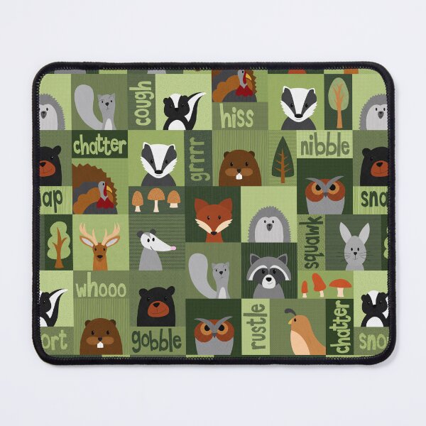 Item preview, Woodland Critters - forest animals quilt designed and sold by Shiny Happy World.