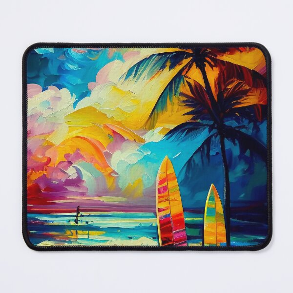 Artikelvorschau, Hawaii Beach Landscape | Palette Knife Oil Digital Painting entworfen und verkauft von VividViews.