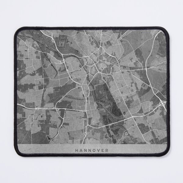 Item preview, Map of Hannover (Germany) in gray vintage style designed and sold by blursbyai.