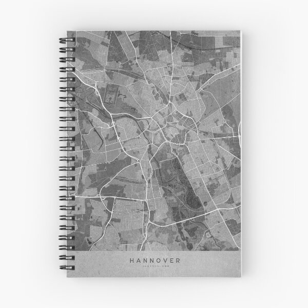 Item preview, Map of Hannover (Germany) in gray vintage style designed and sold by blursbyai.