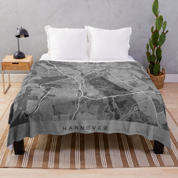 Item preview, Map of Hannover (Germany) in gray vintage style designed and sold by blursbyai.