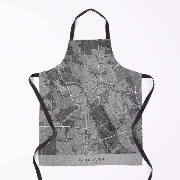 Item preview, Map of Hannover (Germany) in gray vintage style designed and sold by blursbyai.