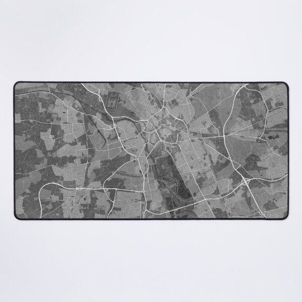 Item preview, Map of Hannover (Germany) in gray vintage style designed and sold by blursbyai.