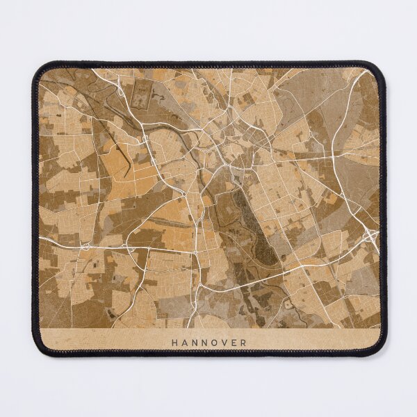 Item preview, Map of Hannover (Germany) in sepia vintage style designed and sold by blursbyai.