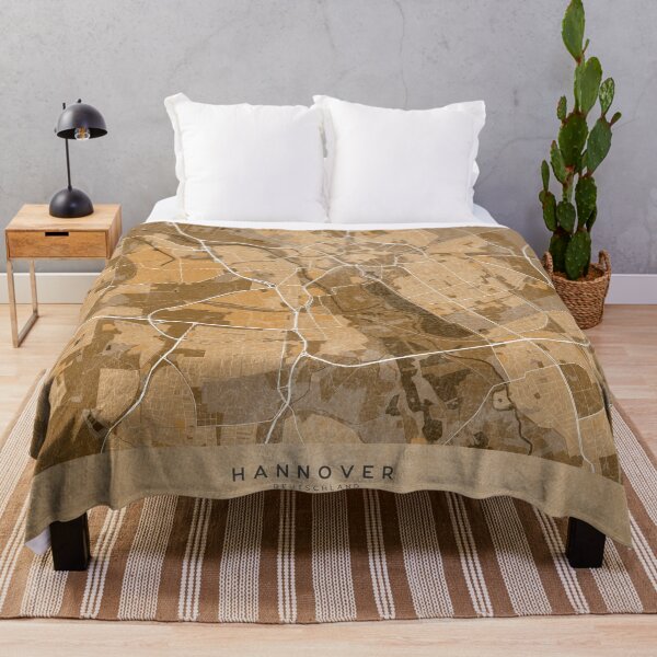 Item preview, Map of Hannover (Germany) in sepia vintage style designed and sold by blursbyai.