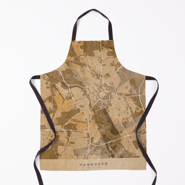 Item preview, Map of Hannover (Germany) in sepia vintage style designed and sold by blursbyai.
