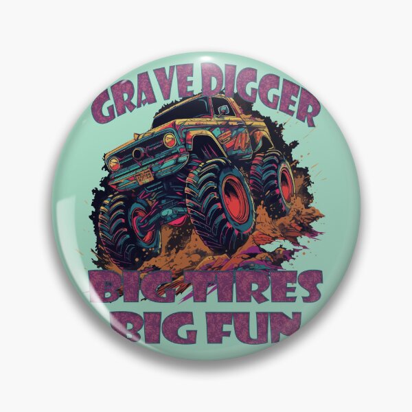 Item preview, Grave Digger, Big Tires Big Fun Monster Truck designed and sold by DigitalArt BoutiqueRS.