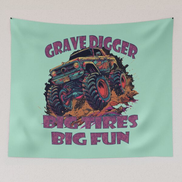 Item preview, Grave Digger, Big Tires Big Fun Monster Truck designed and sold by DigitalArt BoutiqueRS.