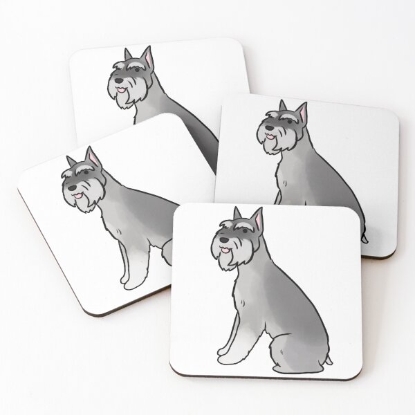 Artikelvorschau, Niedliche Standardschnauzer-Illustration entworfen und verkauft von Yarafantasyart.